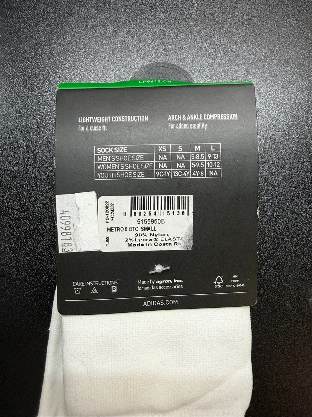 Unisex Size Medium 13C-‎ 4Y Adidas Metro Soccer Socks Lot of 3 over The Calf